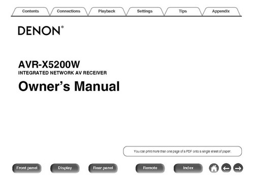 Denon avr x5200w ricevitore - denon,